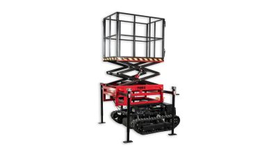 T-LIFT sa podignutom platformom, pogled iz ugla