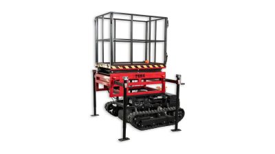 T-LIFT sa spustenom platformom, pogled iz ugla